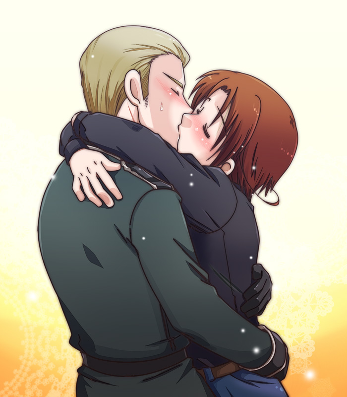 northern italy and germany (axis powers hetalia) drawn by akari_seisuke