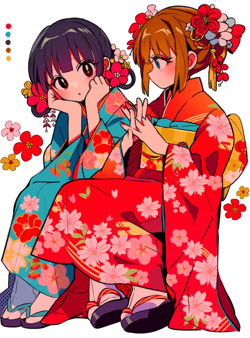 kinomoto sakura and daidouji tomoyo (cardcaptor sakura) drawn by sanamaru_(sana79261827)