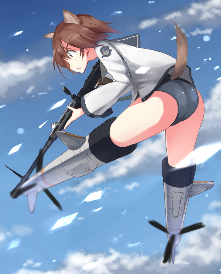 miyafuji yoshika (world witches series and 1 more) drawn by tsuru_(tsubasa1993621)