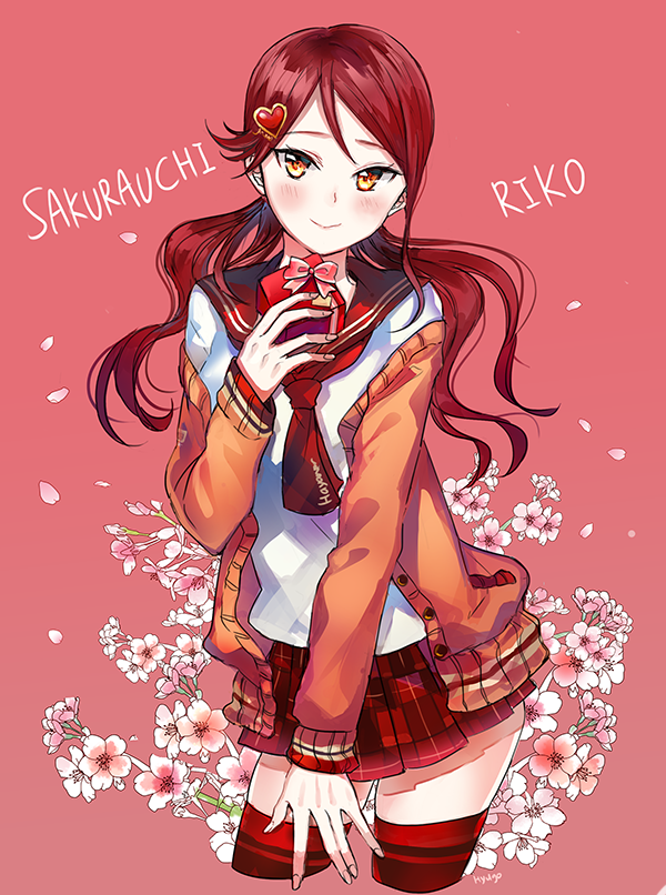 sakurauchi riko (love live! and 2 more) drawn by hyugo