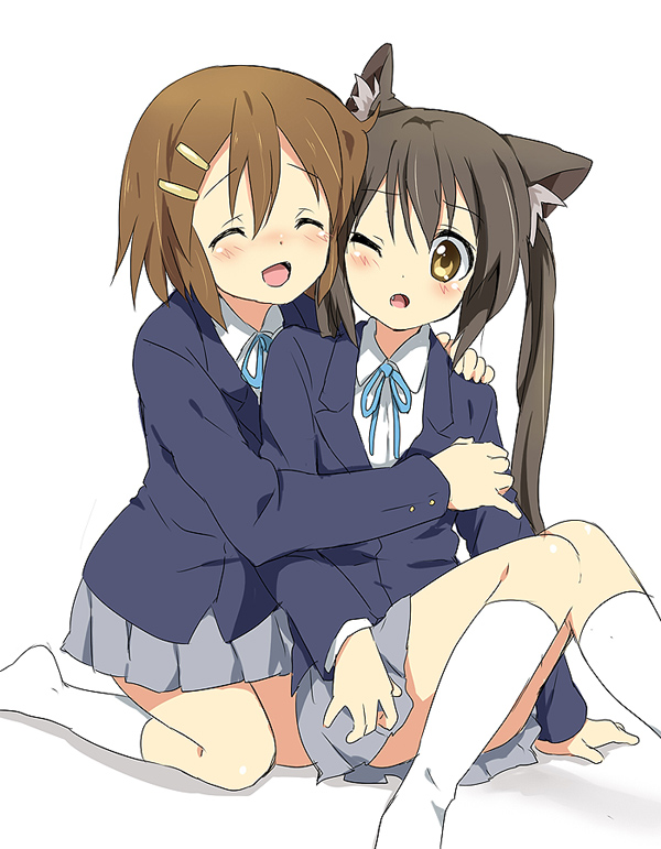 nakano azusa and hirasawa yui (k-on!) drawn by maruki_(punchiki)