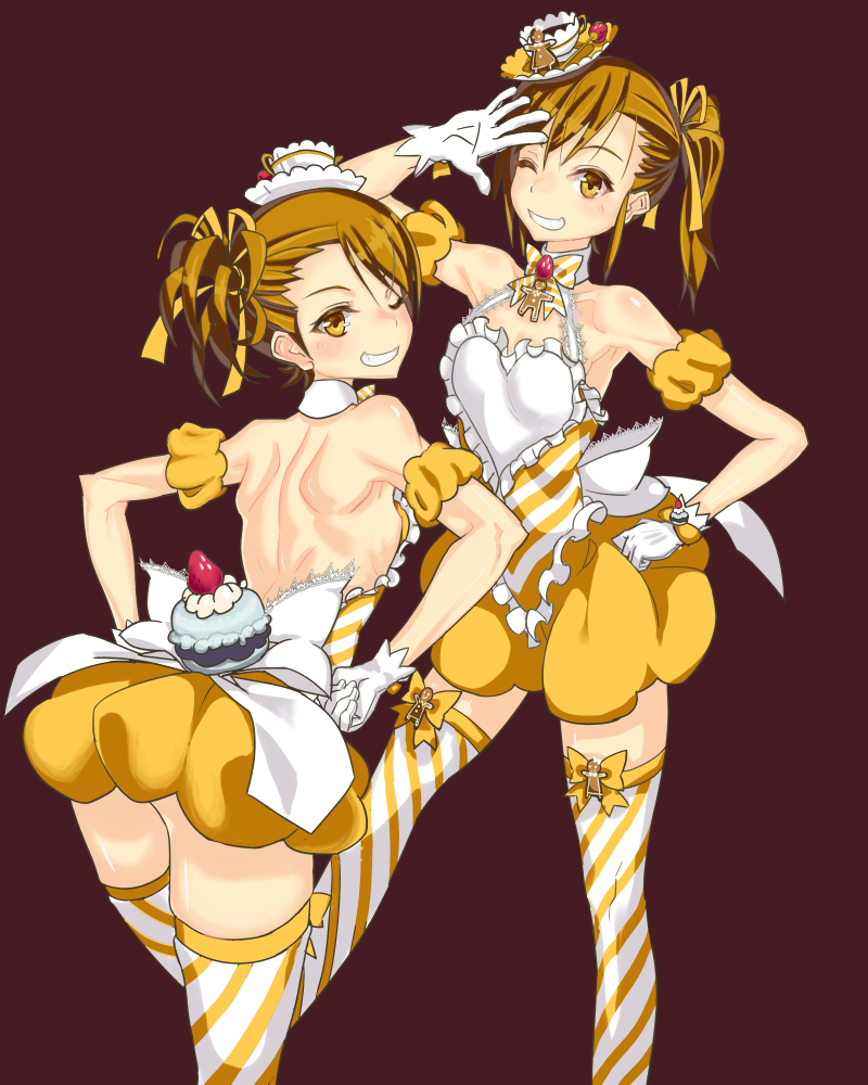 futami mami and futami ami (idolmaster and 1 more) drawn by kokugo