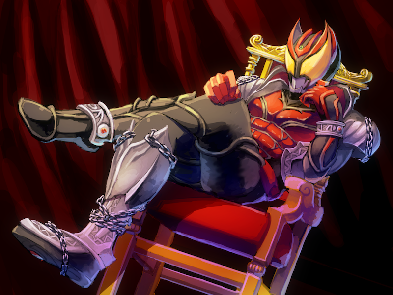 kamen rider kiva (kamen rider and 1 more) drawn by fsm78