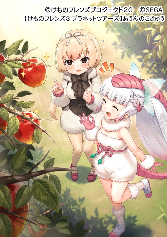 silky anteater and pink fairy armadillo (kemono friends and 1 more) drawn by sacanahen