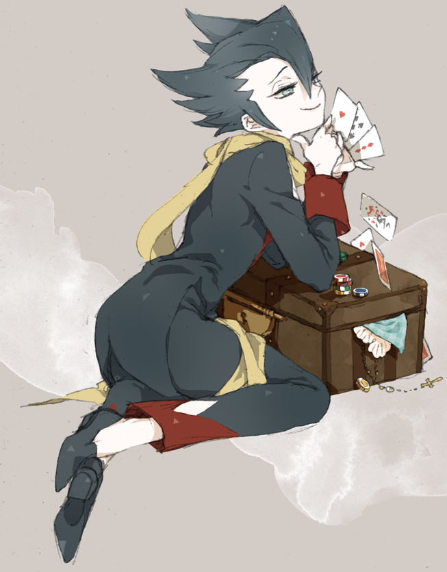 grimsley (pokemon and 1 more) drawn by scarycat83