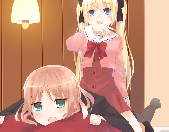 houraisen runa and suminoe takako (sono hanabira ni kuchizuke wo) drawn by miya_(miyabi_24)