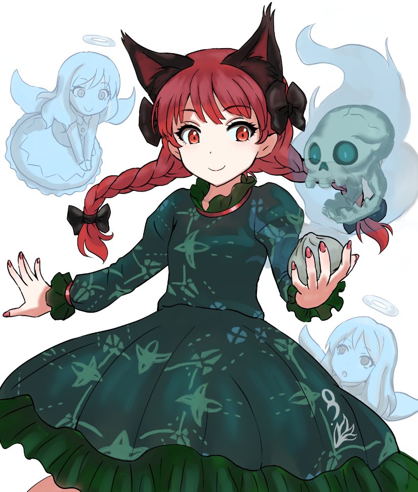 kaenbyou rin and zombie fairy (touhou) drawn by goto_tsukasa