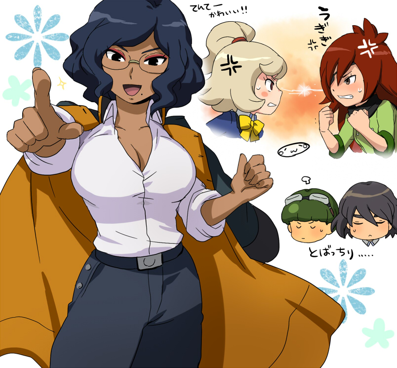 melissa portman, okita hinako, and catherine ruth (danball senki and 1 more) drawn by mizuhara_aki