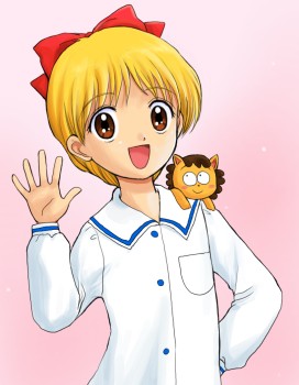 nonohara himeko and pokota (hime-chan no ribbon) drawn by ginko_(konekonoshippo)