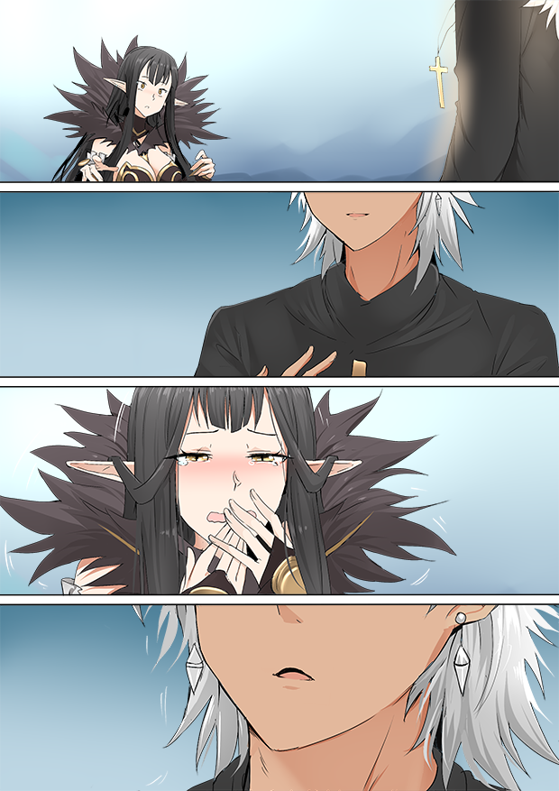semiramis and amakusa shirou (fate and 2 more) drawn by ginhaha