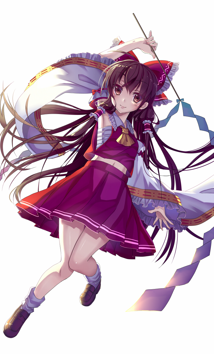 hakurei reimu (touhou) drawn by umeko_(koori_ume)
