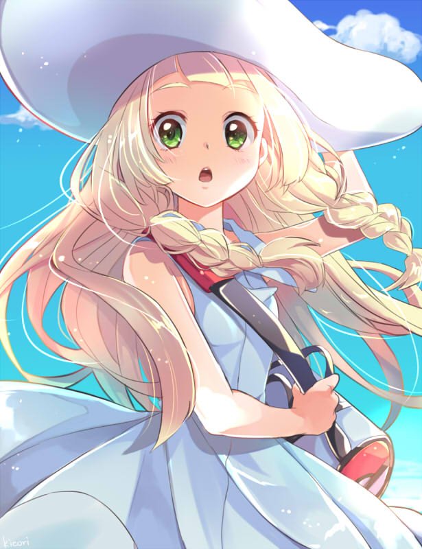 lillie (pokemon and 1 more) drawn by kicori