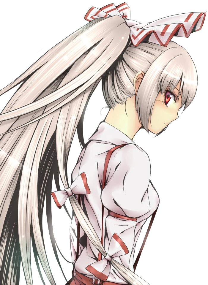fujiwara no mokou (touhou) drawn by takemori_shintarou