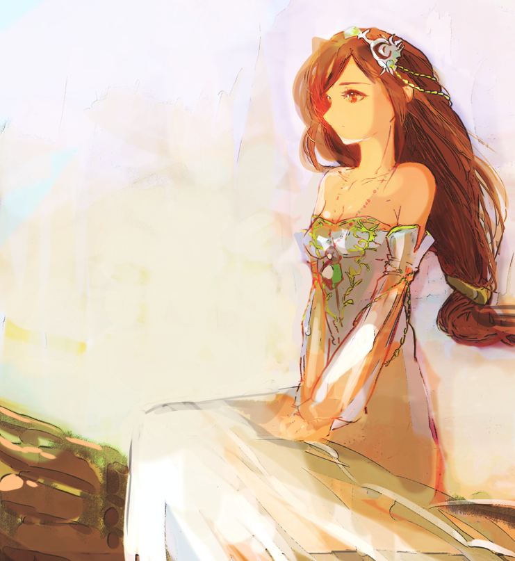 garnet til alexandros xvii (final fantasy and 1 more) drawn by anasta