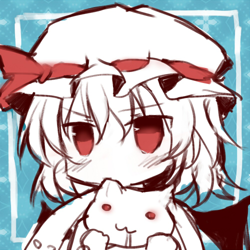 remilia scarlet and kyubey (touhou and 1 more) drawn by nazuka_(mikkamisaki)