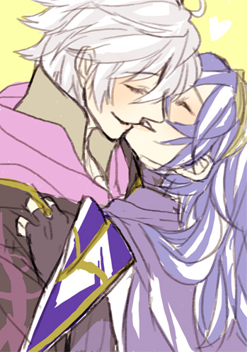 lucina and male robin (fire emblem and 1 more) drawn by popolanias