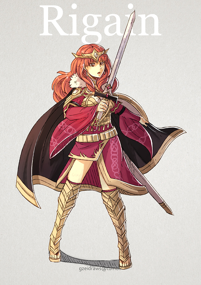 celica (fire emblem and 1 more) drawn by gzei