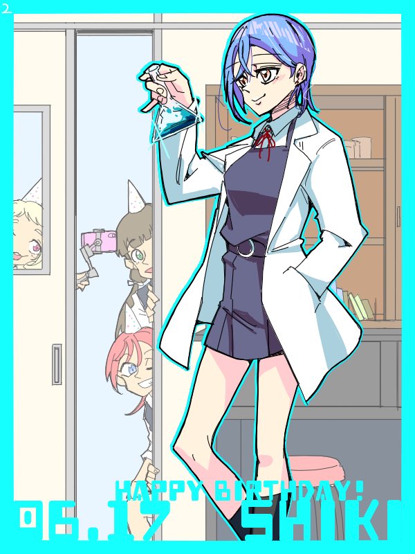 wakana shiki, yoneme mei, onitsuka natsumi, and sakurakoji kinako (love live! and 1 more) drawn by mondashi0223