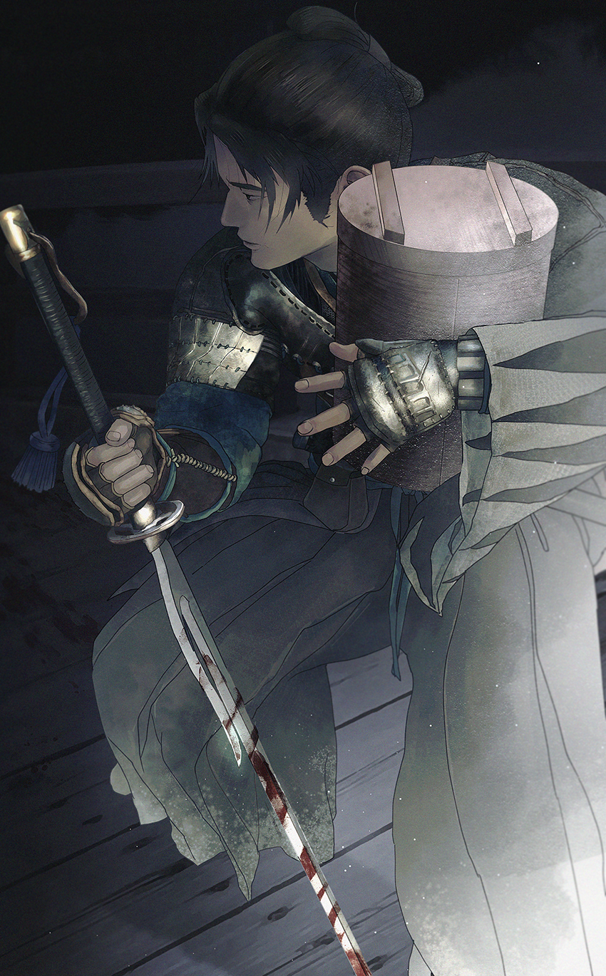 saitou hajime (rise of the ronin) drawn by yorunue_ro