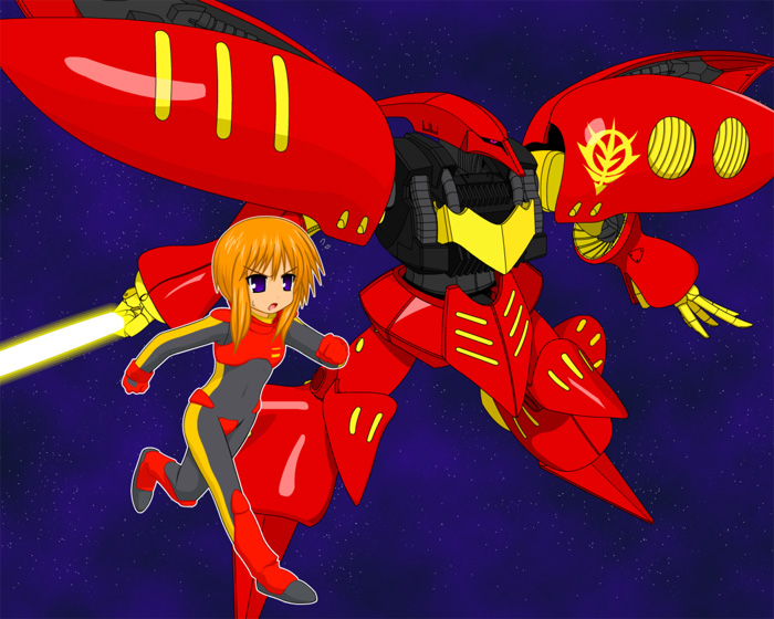 puru two and qubeley mk ii (gundam and 1 more) drawn by watarui