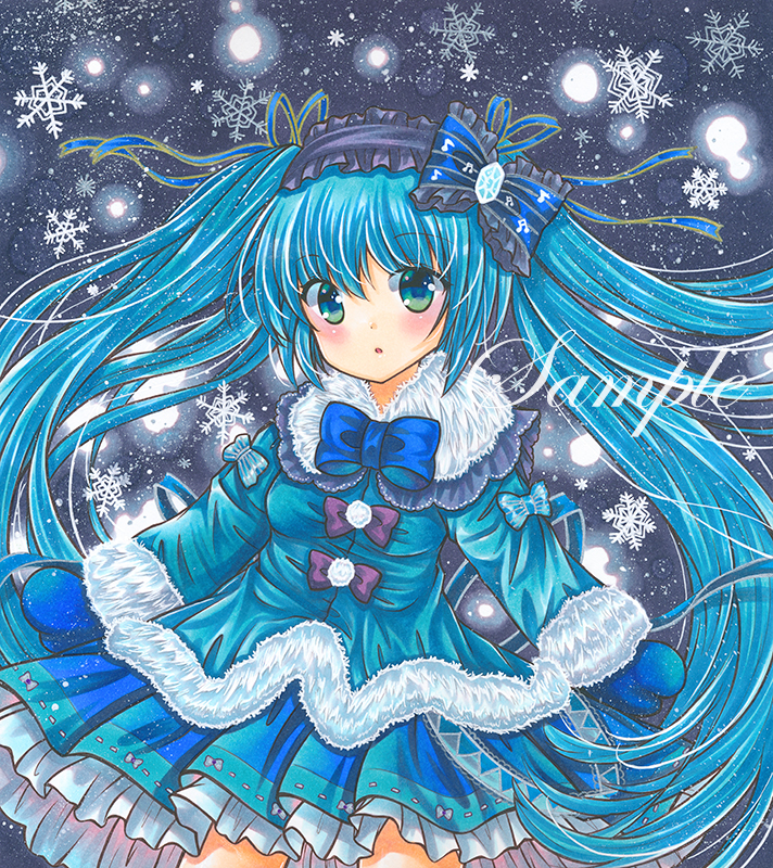hatsune miku and yuki miku (vocaloid) drawn by rui_(sugar3)