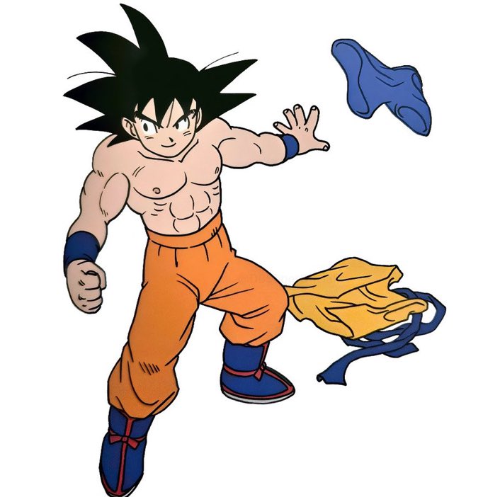son goku (dragon ball and 1 more) drawn by toriyama_akira