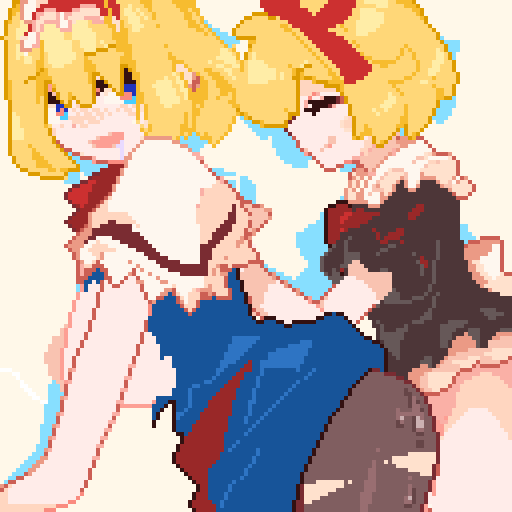 alice margatroid and medicine melancholy (touhou) drawn by momiahair