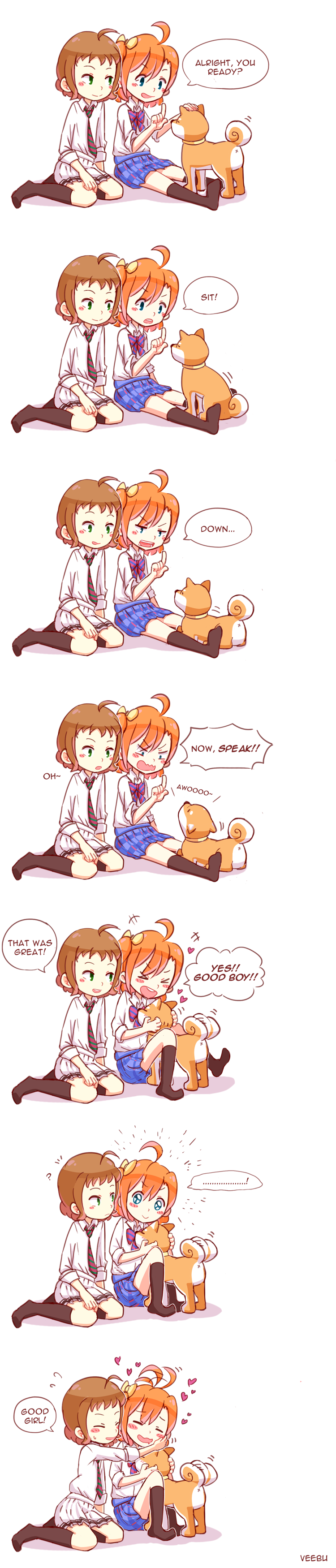 kosaka honoka and kira tsubasa (love live! and 1 more) drawn by friedbun