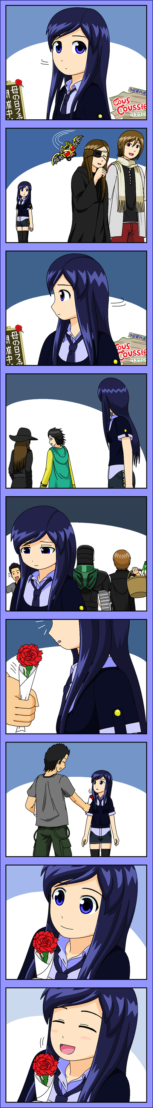 philip, mezul, kivat-bat iii, gamel, deneb, and 4 more (kamen rider and 4 more) drawn by redol