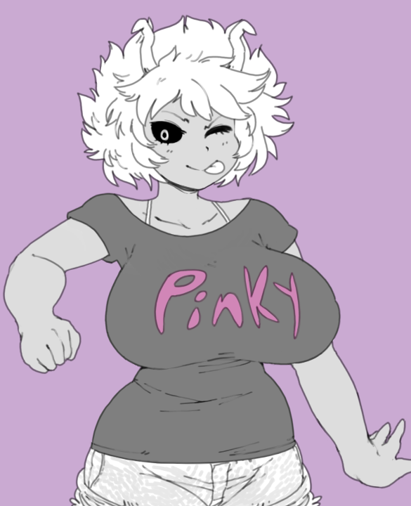 ashido mina (boku no hero academia) drawn by dizzyspells