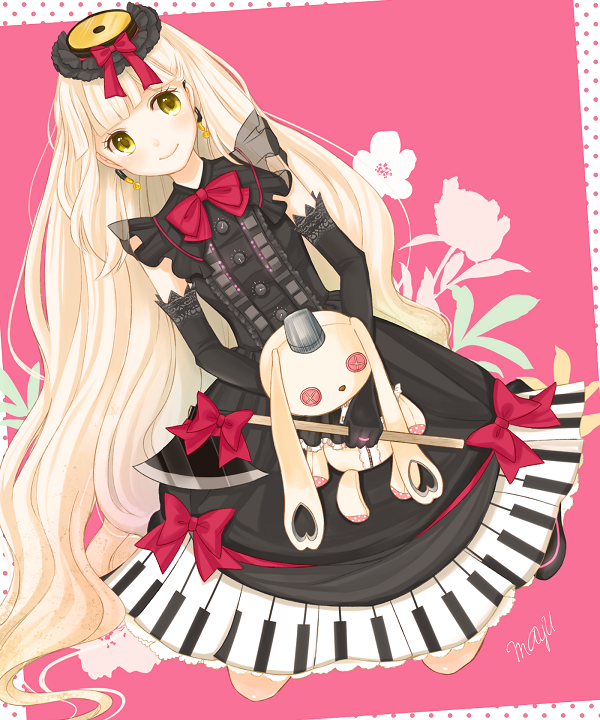 mayu and usano mimi (vocaloid) drawn by machico_(mayuxoxo)