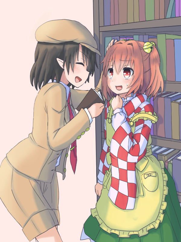 shameimaru aya and motoori kosuzu (touhou and 1 more) drawn by dadamori