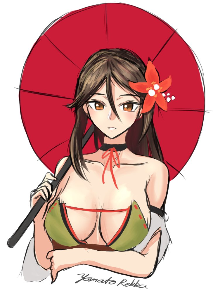 amagi (kantai collection and 1 more) drawn by rekka_yamato