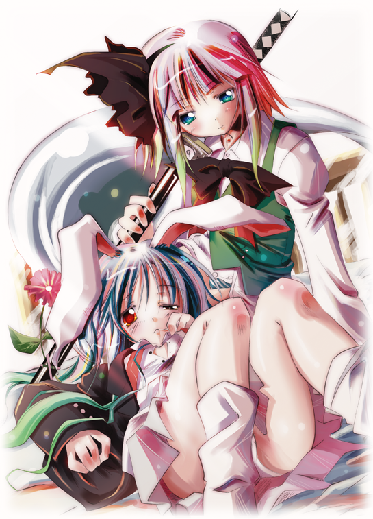 konpaku youmu and reisen udongein inaba (touhou) drawn by kamiya_yuu