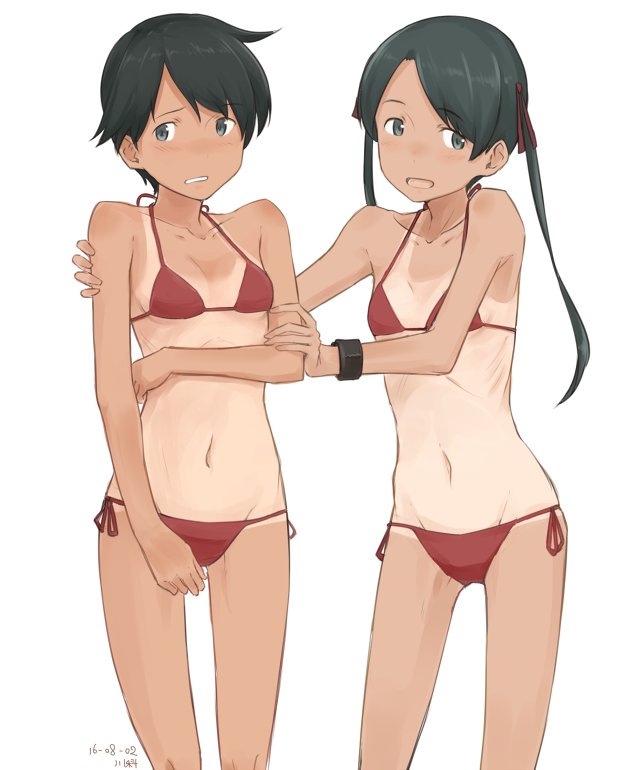 mogami and mikuma (kantai collection) drawn by kawashina_(momen_silicon)