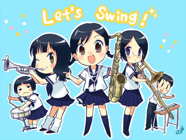sekiguchi kaori (swing girls) drawn by eco_(petticoat)