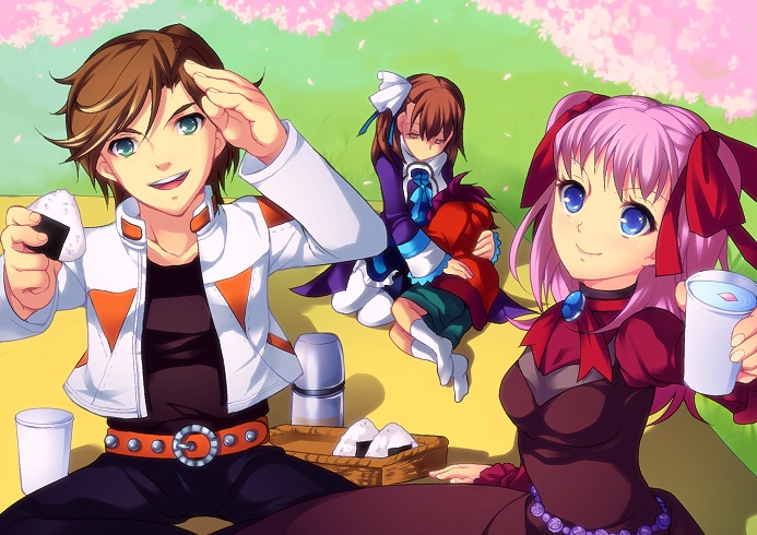 yulie ahtreide, raquel applegate, jude maverick, and arnaud g. vasquez (wild arms and 1 more) drawn by enoo