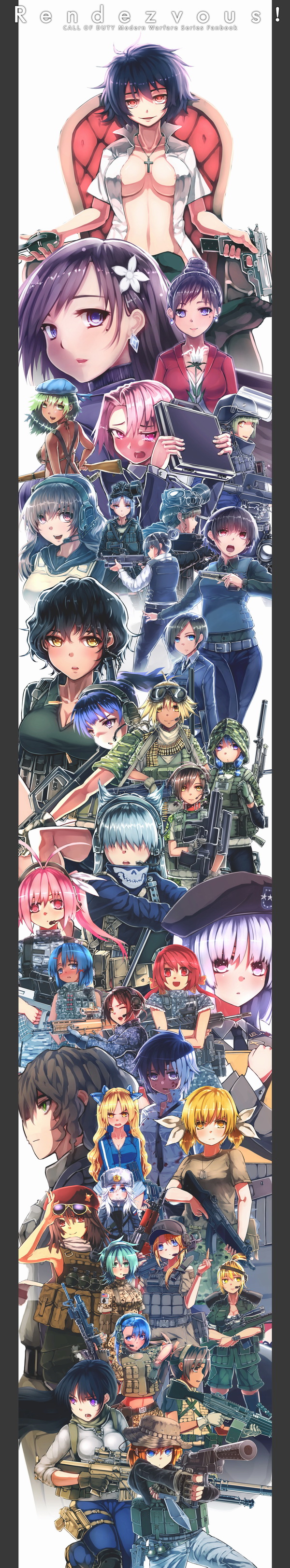 ghost, soap, captain price, nikolai, roach, and 27 more (call of duty and 3 more) drawn by siqi_(miharuu)