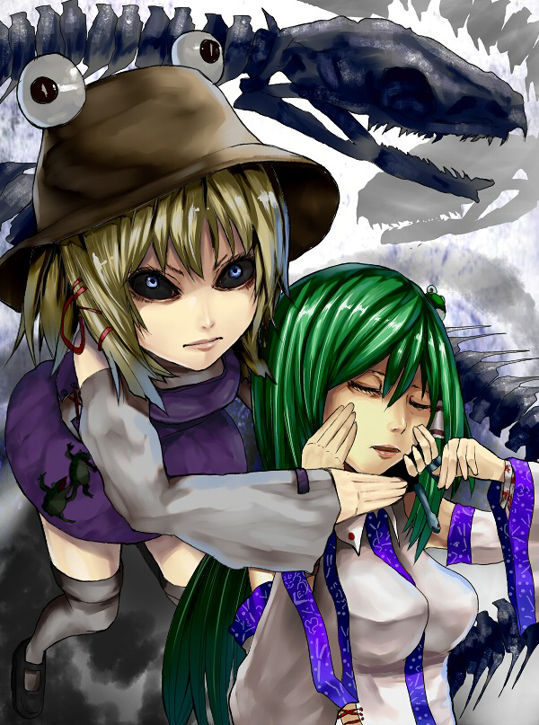 kochiya sanae and moriya suwako (touhou) drawn by yukinojou_yakan