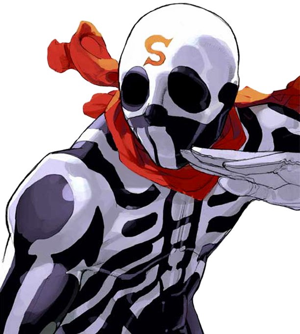 skullomania (street fighter and 2 more) drawn by edaki_shin'ya
