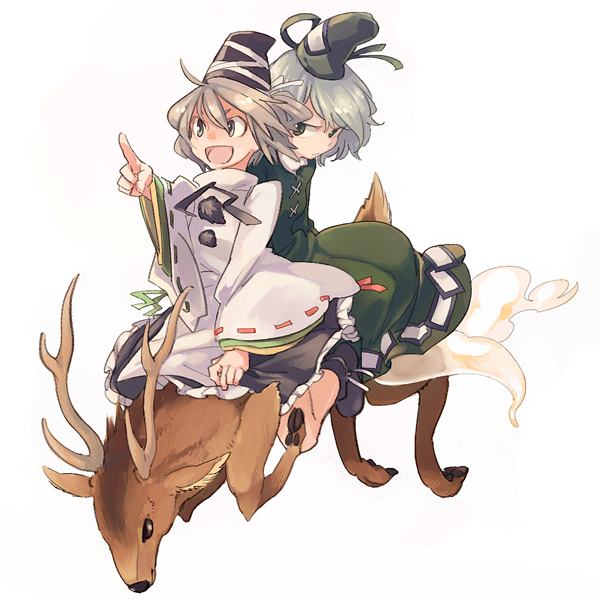 mononobe no futo and soga no tojiko (touhou) drawn by nakatani_nio