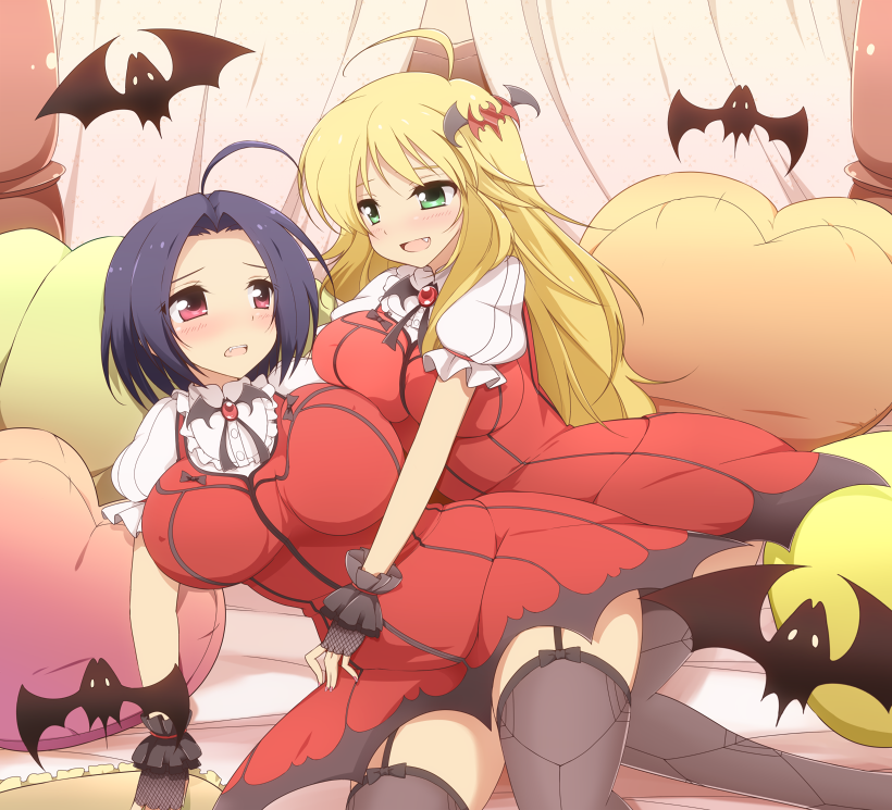 hoshii miki and miura azusa (idolmaster and 1 more) drawn by van-s