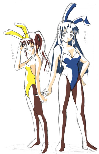 asakura ryoko and kyonko (suzumiya haruhi no yuuutsu) drawn by phares