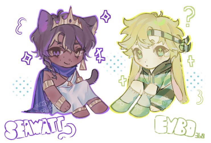 evbo and seawattgaming (minecraft youtube and 1 more) drawn by candle26903