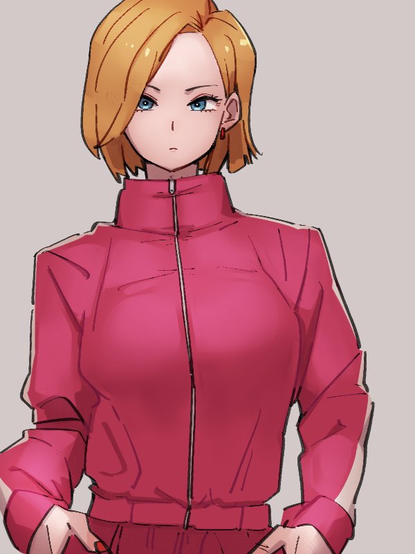 android 18 (dragon ball and 1 more) drawn by kemachiku