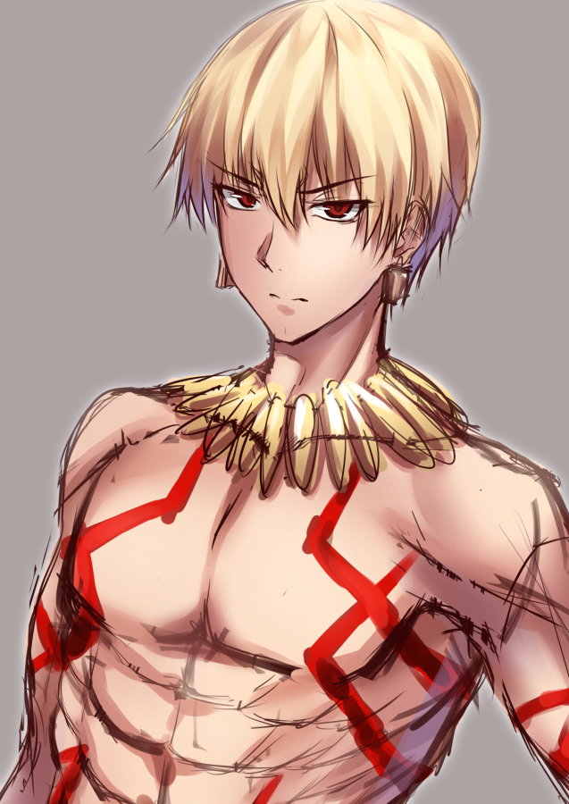 gilgamesh (fate and 1 more) drawn by matsunaga_garana