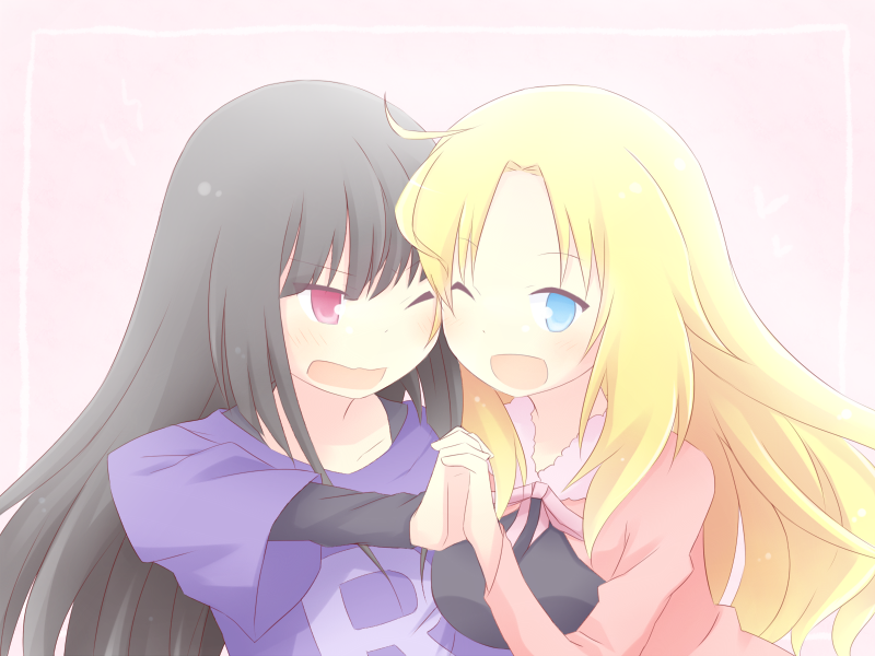 akasaka ryuunosuke and rita ainsworth (sakura-sou no pet na kanojo) drawn by nako_(serineko)