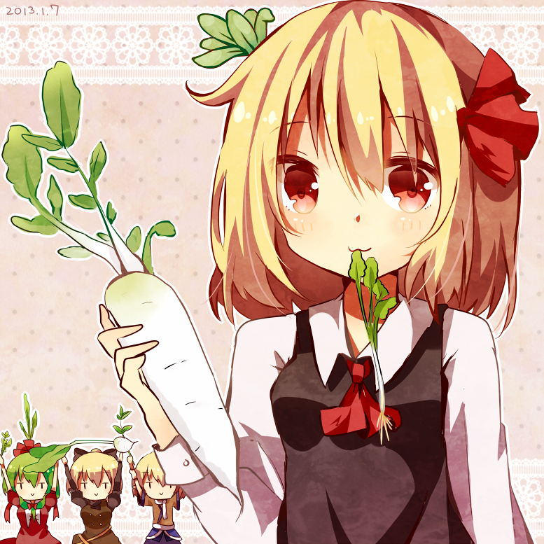rumia, mizuhashi parsee, kagiyama hina, and kurodani yamame (touhou) drawn by tamagogayu1998