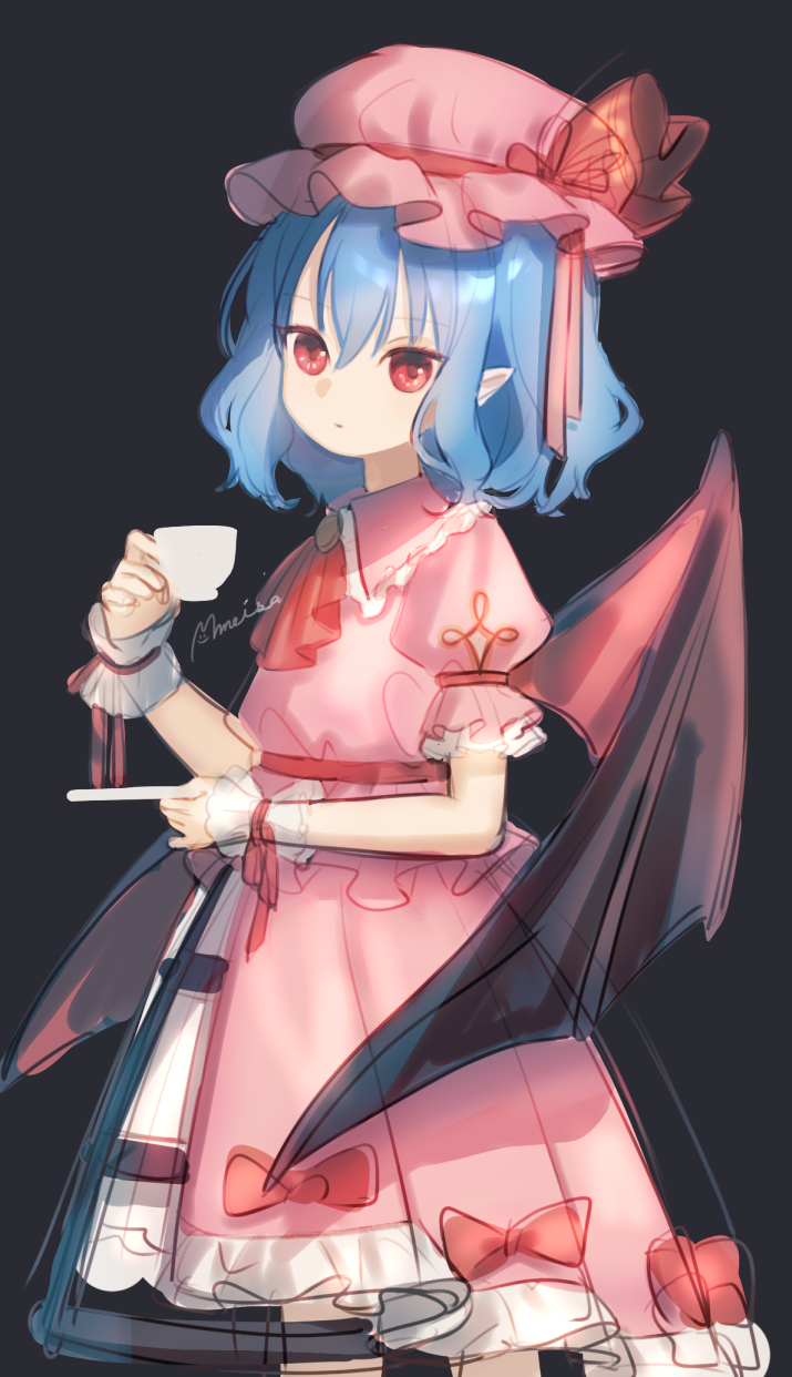 remilia scarlet (touhou) drawn by meisa