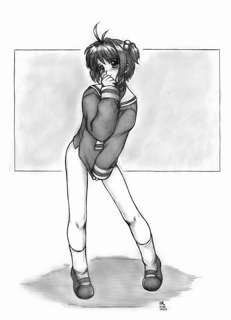 kinomoto sakura (cardcaptor sakura) drawn by harumachi_nagaaki